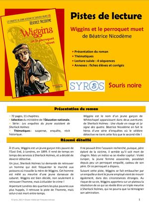 Wiggins Perroquet Muet Dossier Pedagogique