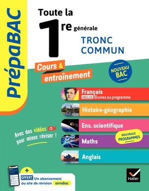 Prépabac Toute la 1re générale (tronc commun) - Bac 2024 (toutes les matières)