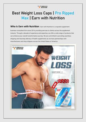 Best Weight Loss Stack For Men | Pro Ripped Max | Earn With nutrition