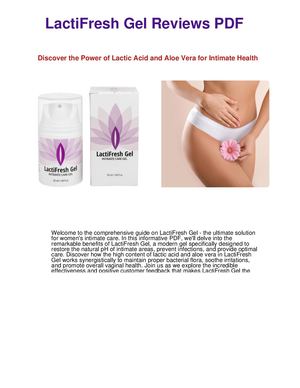 Lacti Fresh Gel Reviews DOWNLOAD PDF