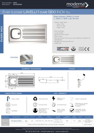 501D_ LAVELLI  1200 1 CUVE INOX