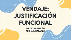 Vendaj Justificación Funcional Alumnos