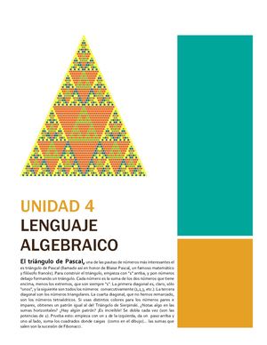 Unidad 4 Lenguaje Algebraico
