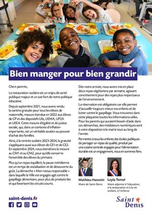 Réservation cantines  - juin 2023