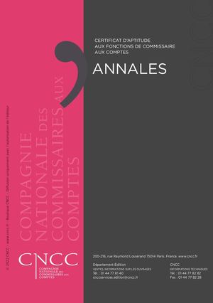 Annales Cafcac 2022 Session 2021