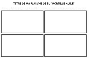 Modele Planche BD Horizontal 4 Et 6 Cases