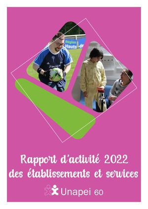 Rapport d'activité 2022 des établissements & services