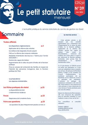 Le Petit Statutaire Juin 2023