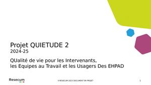 Presentation Projet Collectif Quietude