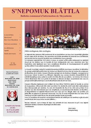 Bulletin communal Edition juillet 2023