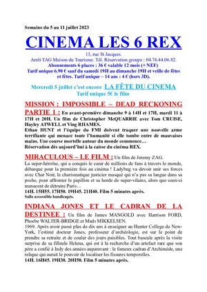 Programme LES 6 REX(35).