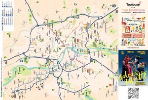 Plan Touristique de Toulouse