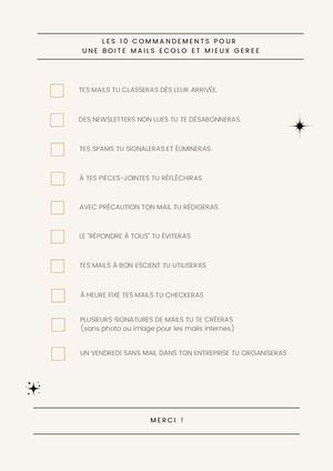 Les 10 Commandements Pour Une Boite Mails Ecolo Et Mieux Geree