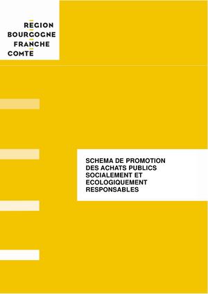 Schéma de promotion des achats publics socialement et écologiquement responsables