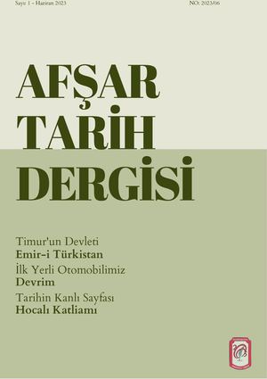 Afşar Tari̇h Dergi̇si̇ 1