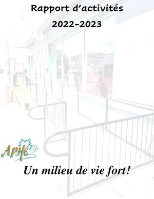 APHÉ - Rapport d'activités 2022-2023