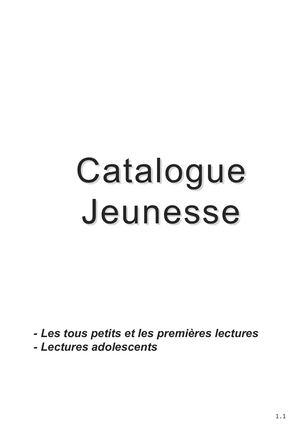 Catalogue Jeunesse complet