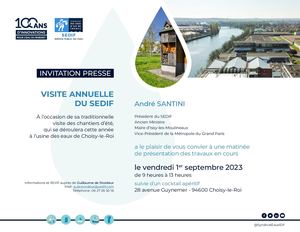 Visite de chantier d'été 2023 du SEDIF à Choisy-le-Roi