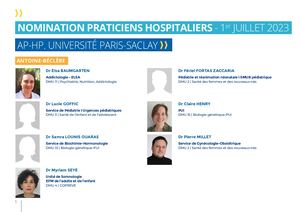 Nominations Ph GHU Paris Saclay | Juillet 2023