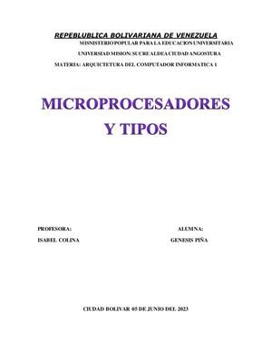 Qué Es Un Microprocesador