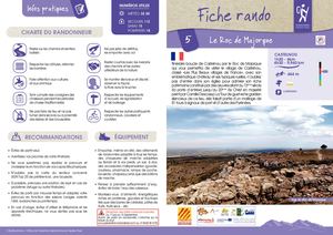 Fiche Rando 5 - Roc De Majorque De Castelnou