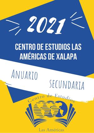 Anuario Secundaria 2021