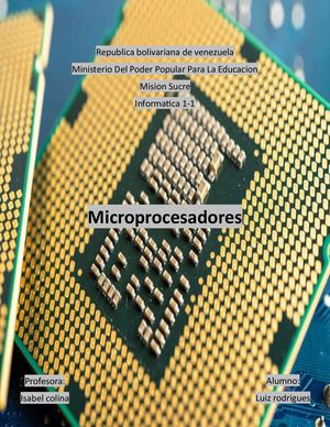 Qué Es Un Microprocesador