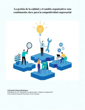 Revista La Gestión De La Calidad Y El Cambio Organizativo