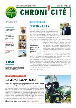 CHRONI CITÉ n°198 - Juin 2023