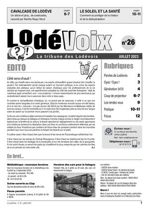 Lodé Voix N°26 Juillet 2023
