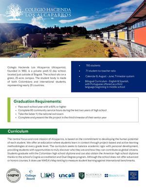 Colegio Hacienda Los Alcaparros Brochure