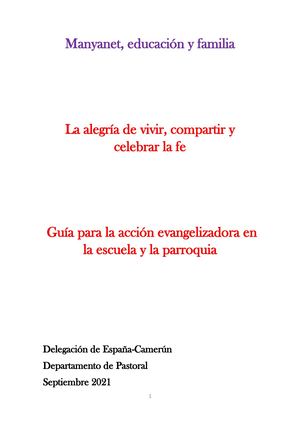 GUÍA DE PASTORAL España Camerun 2021