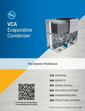 BAC's VCA Evaporative Condenser Product Catalog