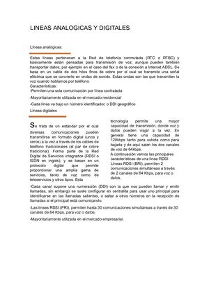 LINEAS ANALOGICAS Y DIGITALES Docx