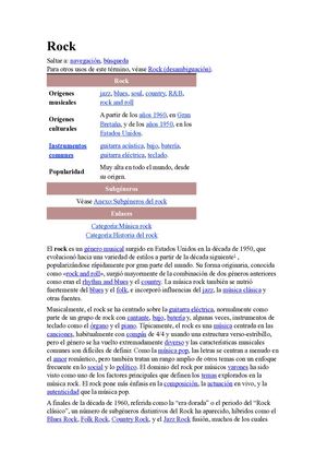 el rock y su trascendencia