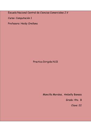 Ejercicios del segundo Bimestre