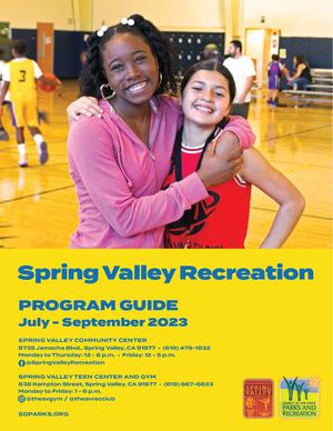 Summer 2023 Programs at Spring Valley Community Center, Gym and Teen Center