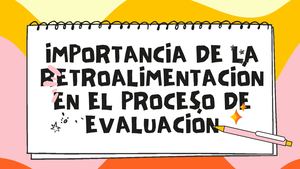 Importancia De La Retroalimentación En El Proceso De Evaluación
