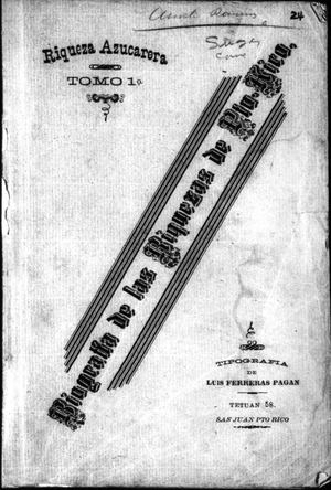 24 Biografia De Las Riquezas De Puerto Rico Tomo 1