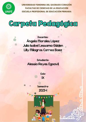 Carpeta Pedagógica Alessia Reyes