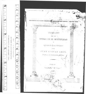 93 Tratado De La Operacion De Multiplicar Juan Cuevas Aboy 1888