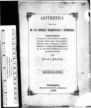 123 Aritmetica De Las Escuelas Elementales Y Superiores Pedro Daussa 1875