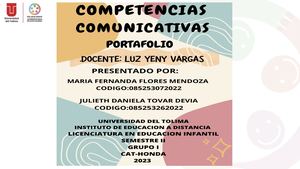 Portafolio Competencias Comunicativas