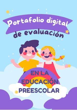 Portafolio de evaluación de la educación preescolar