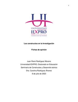 Unidad 1 Los Constructos En La Investigación