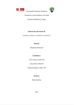 Informe De Bioquimica 4