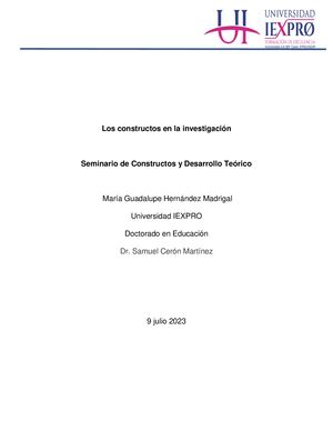 Los constructos en la investigación