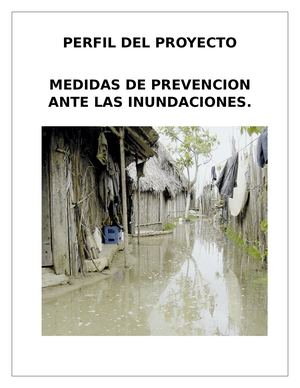 Proyecto Las Medidas De Prevencio Ante Las Inundaciones