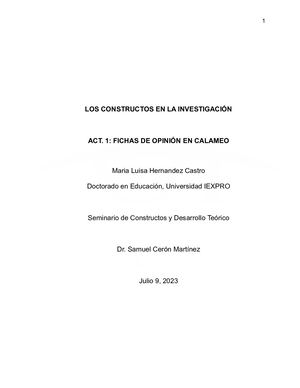 Los Constructos en la Investigación