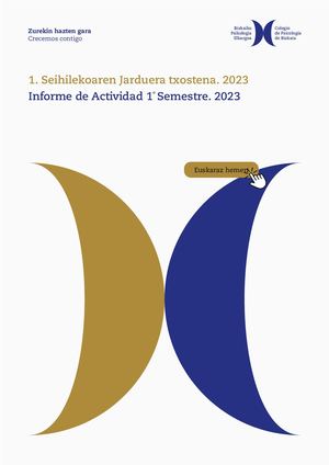 Informe Actividades 1 Semestre 2023 1 Sehilekoaren Jarduera Txostena 2023